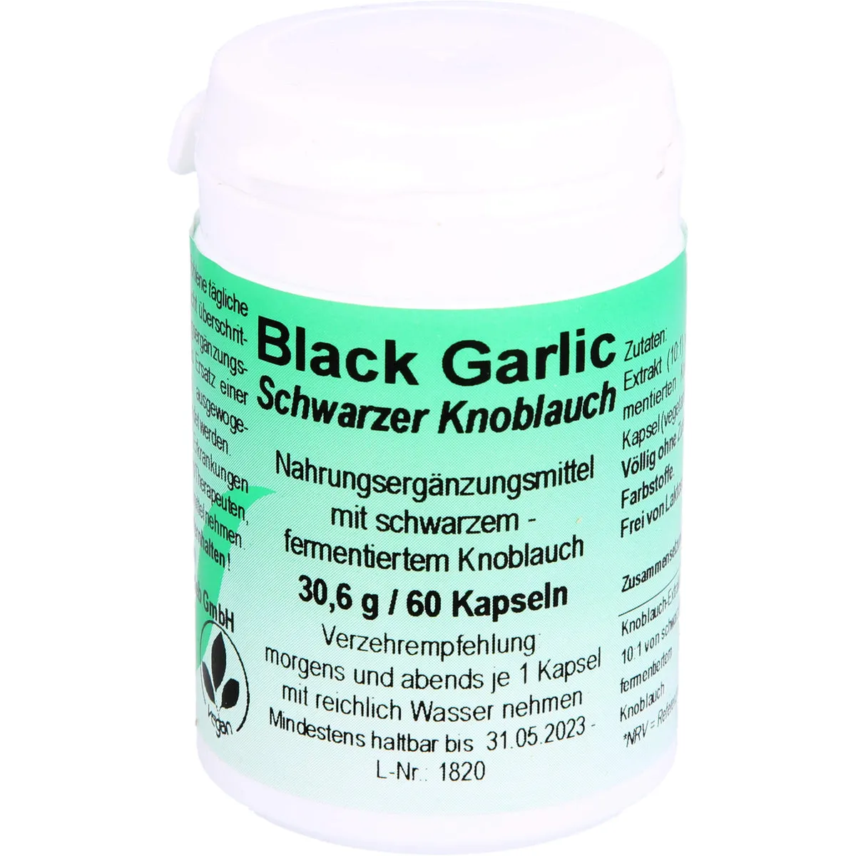 Merosan Black Garlic Schwarzer Knoblauch Kapseln, 60 St. Kapseln