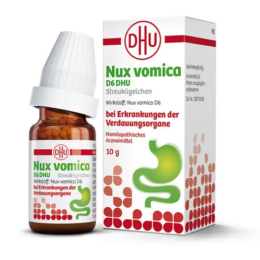 NUX VOMICA D 6 DHU Glob.bei Erkr.d.Verdauungsorg. 10 g