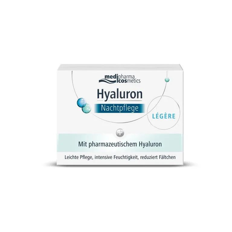 Medipharma Cosmetics Hyaluron Nachtpflege legere im Tiegel, 50 ml Creme
