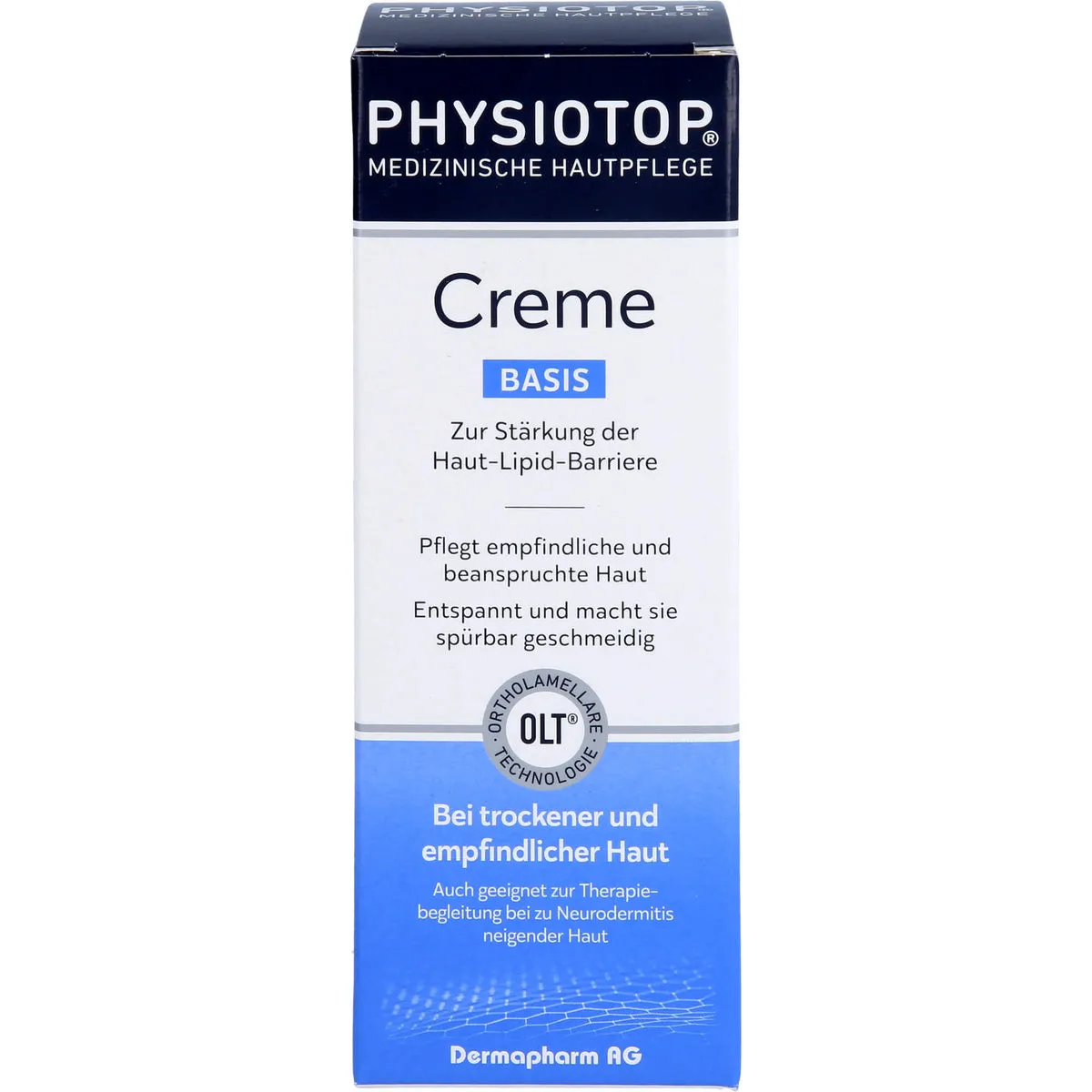 Physiotop Basis Creme zur Stärkung der Haut-Lipid-Barriere, 150 ml Creme