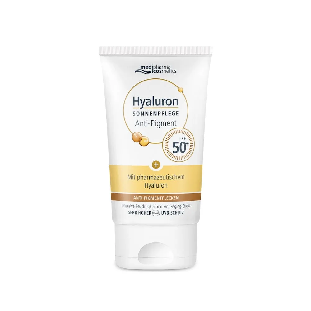 Medipharma Cosmetics Hyaluron Sonnenpflege Anti-Pigment LSF 50+, 50 ml Creme