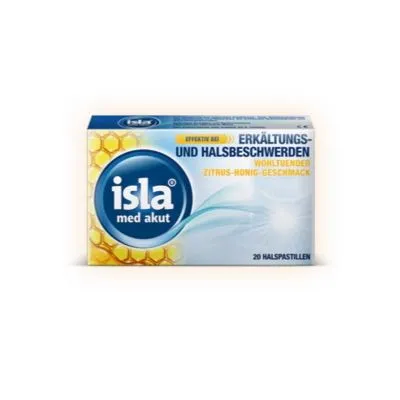 ISLA MED akut Zitrus-Honig Pastillen 20 St