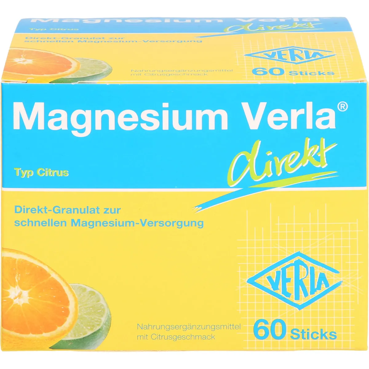 Magnesium Verla direkt Citrus Direkt-Granulat, 60 St. Beutel