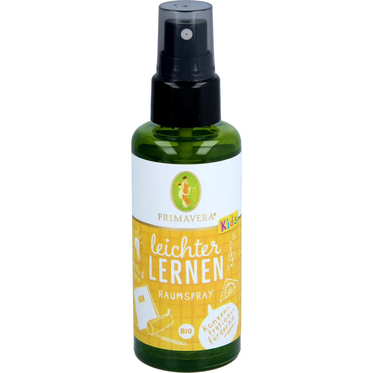 PRIMAVERA Leichter lernen Raumspray Bio, 50 ml ätherisches Öl