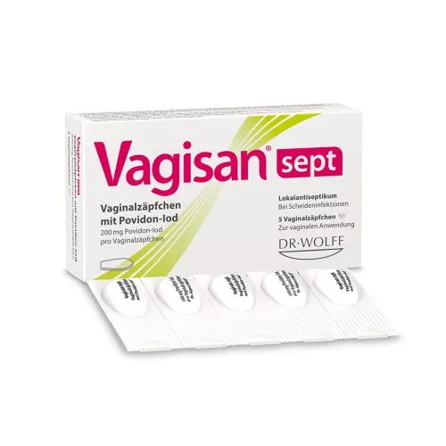 VAGISAN sept Vaginalzäpfchen mit Povidon-Iod 5 St