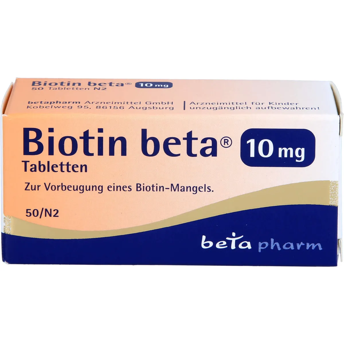 Biotin beta 10 mg Tabletten zur Vorbeugung einens Biotin-Mangels, 50 St. Tabletten