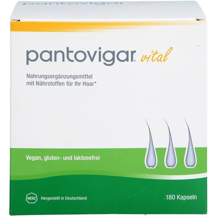 PANTOVIGAR vital Kapseln mit Nährstoffen für Haare 180 Stück