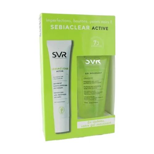 SVR Sebiaclear Active + Gel Moussant Geschenkset