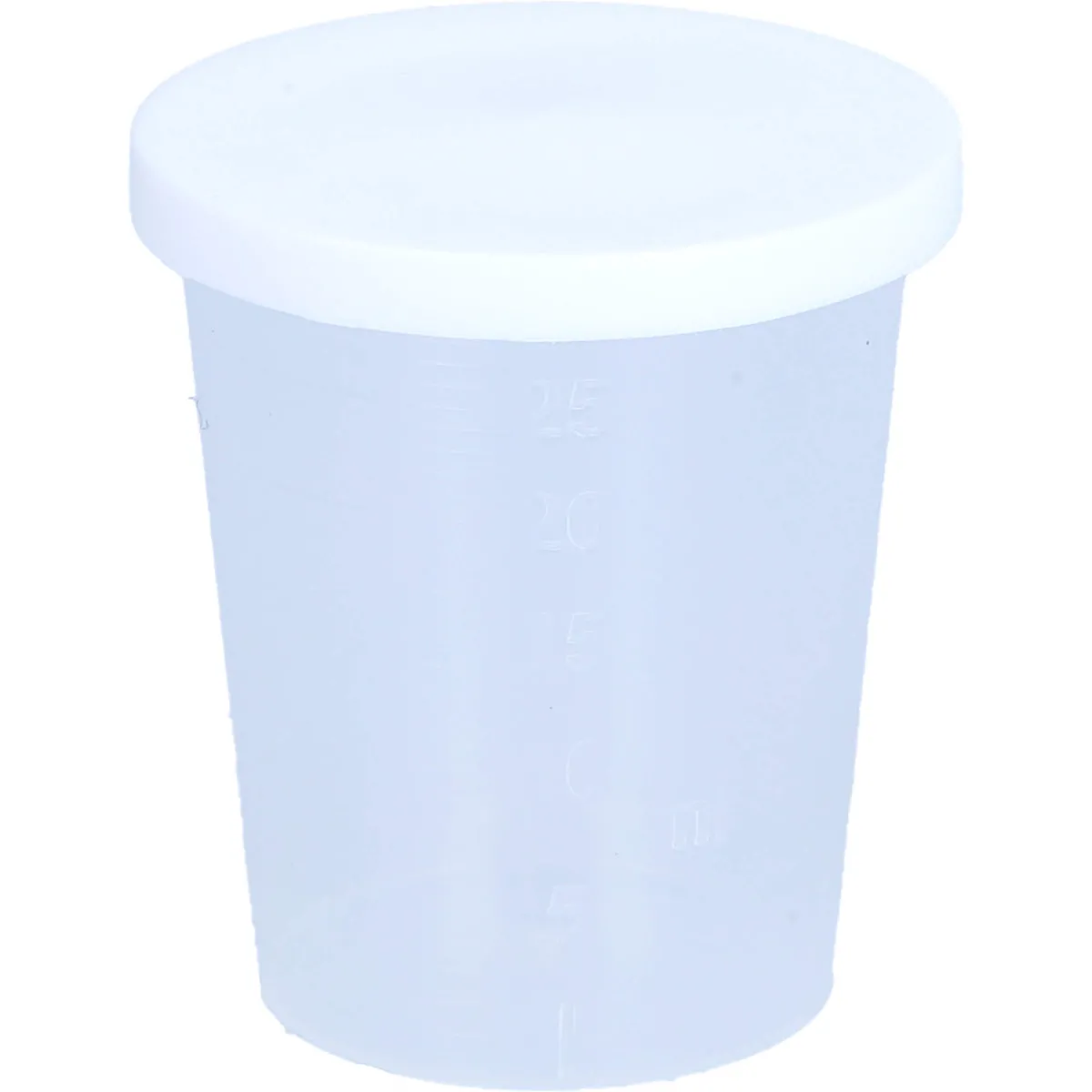 EINNEHMEGLAS GRAD MIT DECKEL KUNSTSTOFF, 1 St. Becher