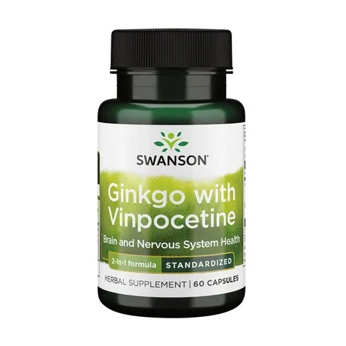 Swanson Überlegene Kräuter Ginkgo mit Vinpocetin
