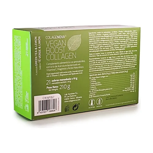 Vaminter Colagenova veganer Kollagen-Grüntee + Zitrone