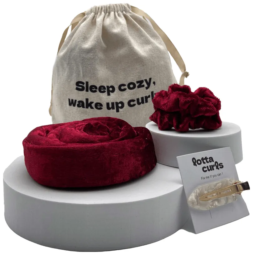 Lotta Curls Lockenband Bordeaux Red