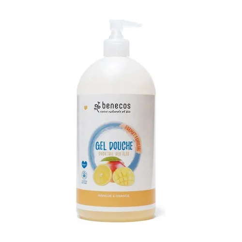 Benecos Duschgel in Familiengröße / Mango & Orange
