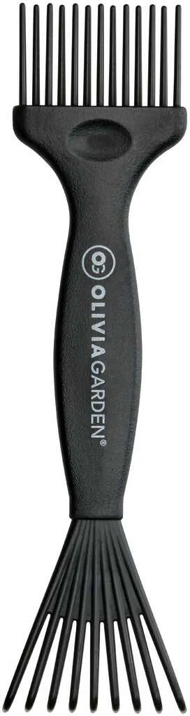 Olivia Garden Bürstenreiniger Mini aus recyceltem Kunststoff, schwarz