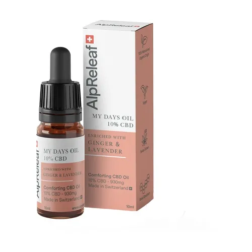 AlpReleaf Hanföl My Days 10% CBD Menstruation