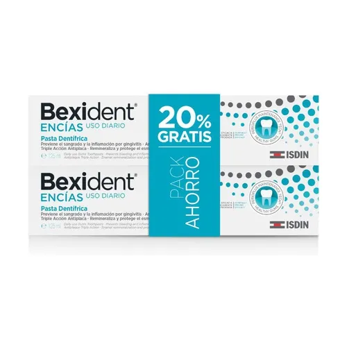 Isdin Duo Bexident Zahnfleisch verwendet täglich Zahnpasta