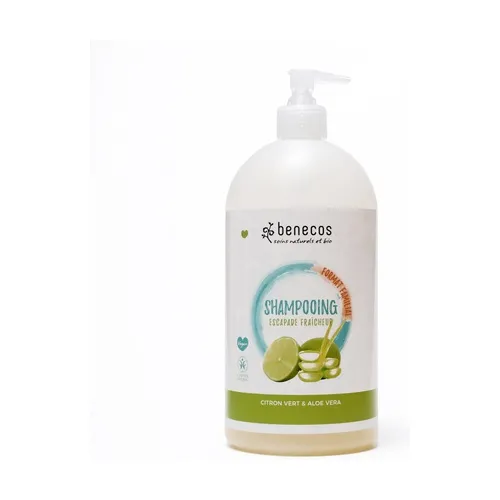 Benecos Shampoo in Familiengröße / Limette & Aloe Vera