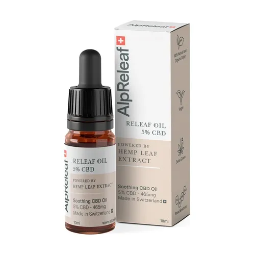 AlpReleaf Geben Sie 5 % CBD-Hanföl frei