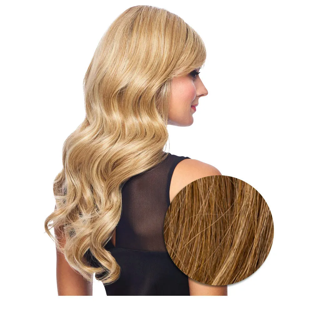 Hairdo Wave Daze SS14/25 Warmes Blond mit Braunem Ansatz – lang geschnittene Perücke