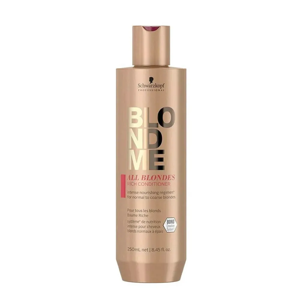 Schwarzkopf Blond Me All Blondes Rich Conditioner 250ml - Conditioner für blondes und dickes Haar