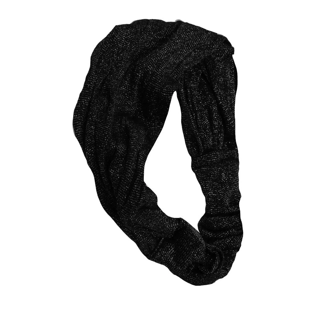 VIAHERMADA Lurex Stirnband 12cm Schwarz