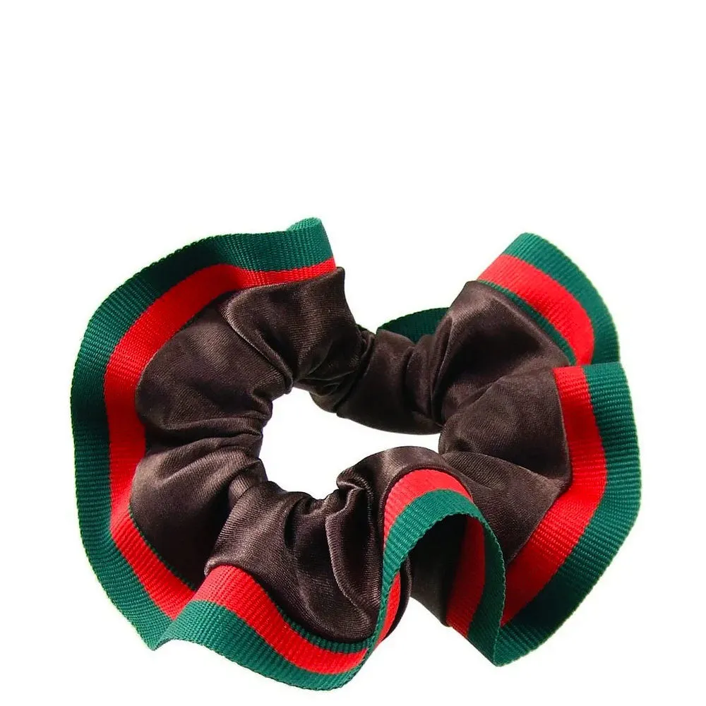 VIAHERMADA Braun Satin-Haarband