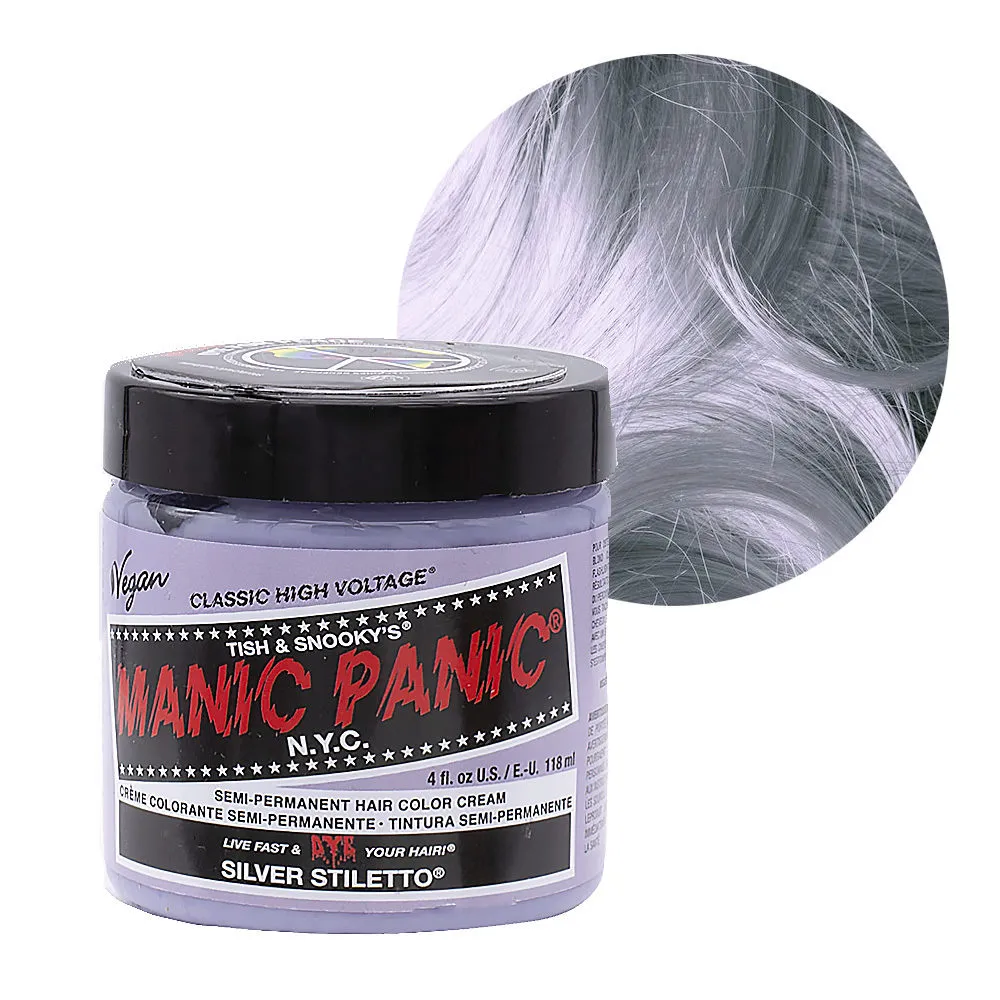Manic Panic Classic High Voltage Silver Stiletto 118ml - Semi-permanente Farbcreme