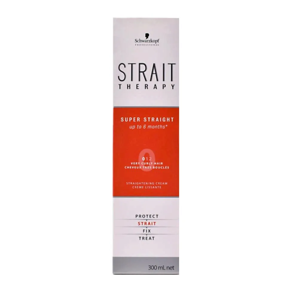 Schwarzkopf Strait Styling Therapy Straightening Normal Hair 0 300 Ml - Glättungssystem für lockiges Haar