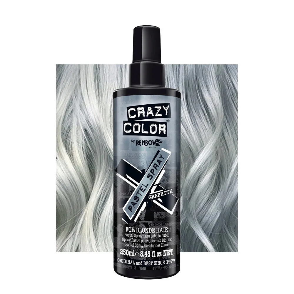 Crazy Color Pastel Spray Graphite 250ml - temporäres Farbspray