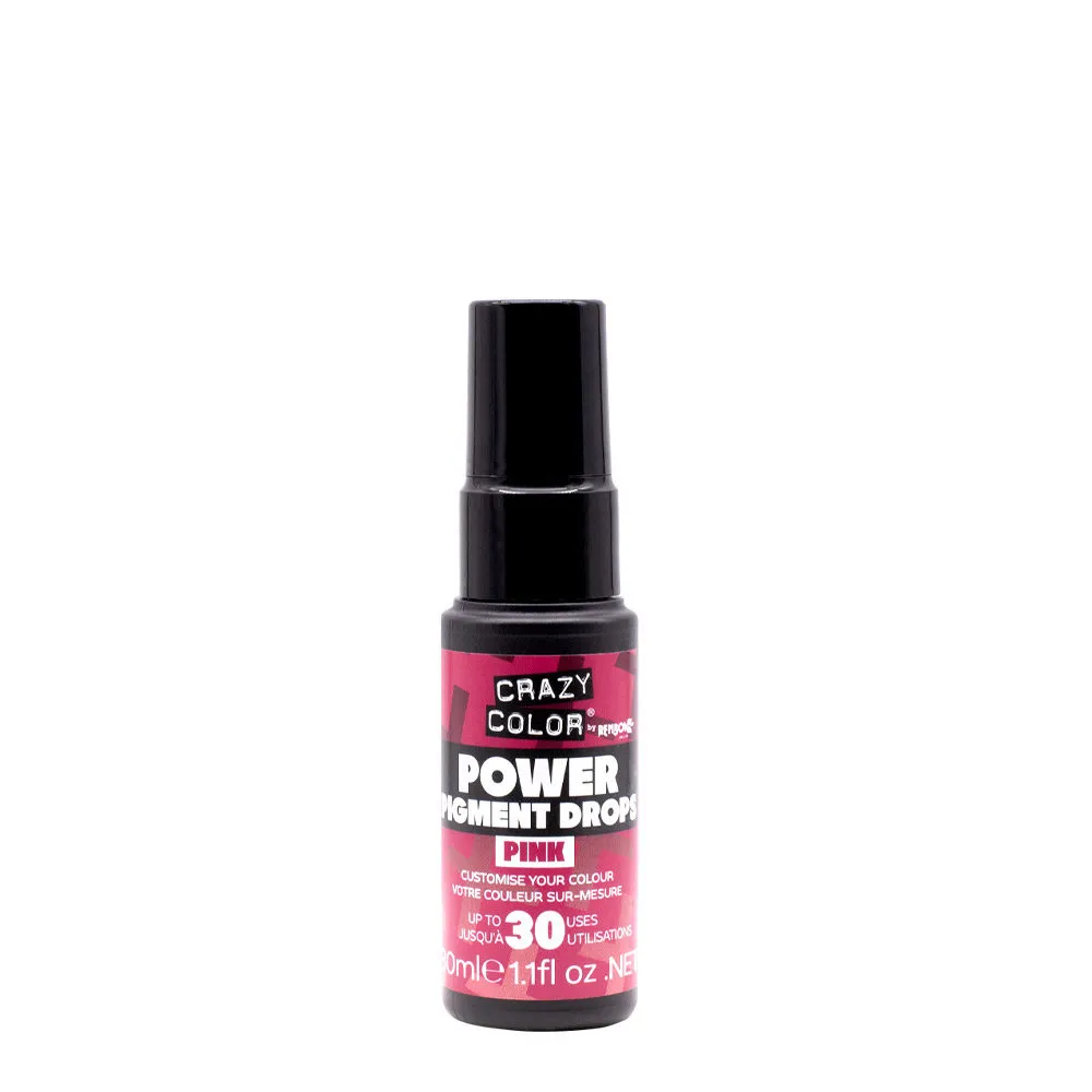 Crazy Color Global Power Pigment Drops Pink 30ml - Pigmenttropfen