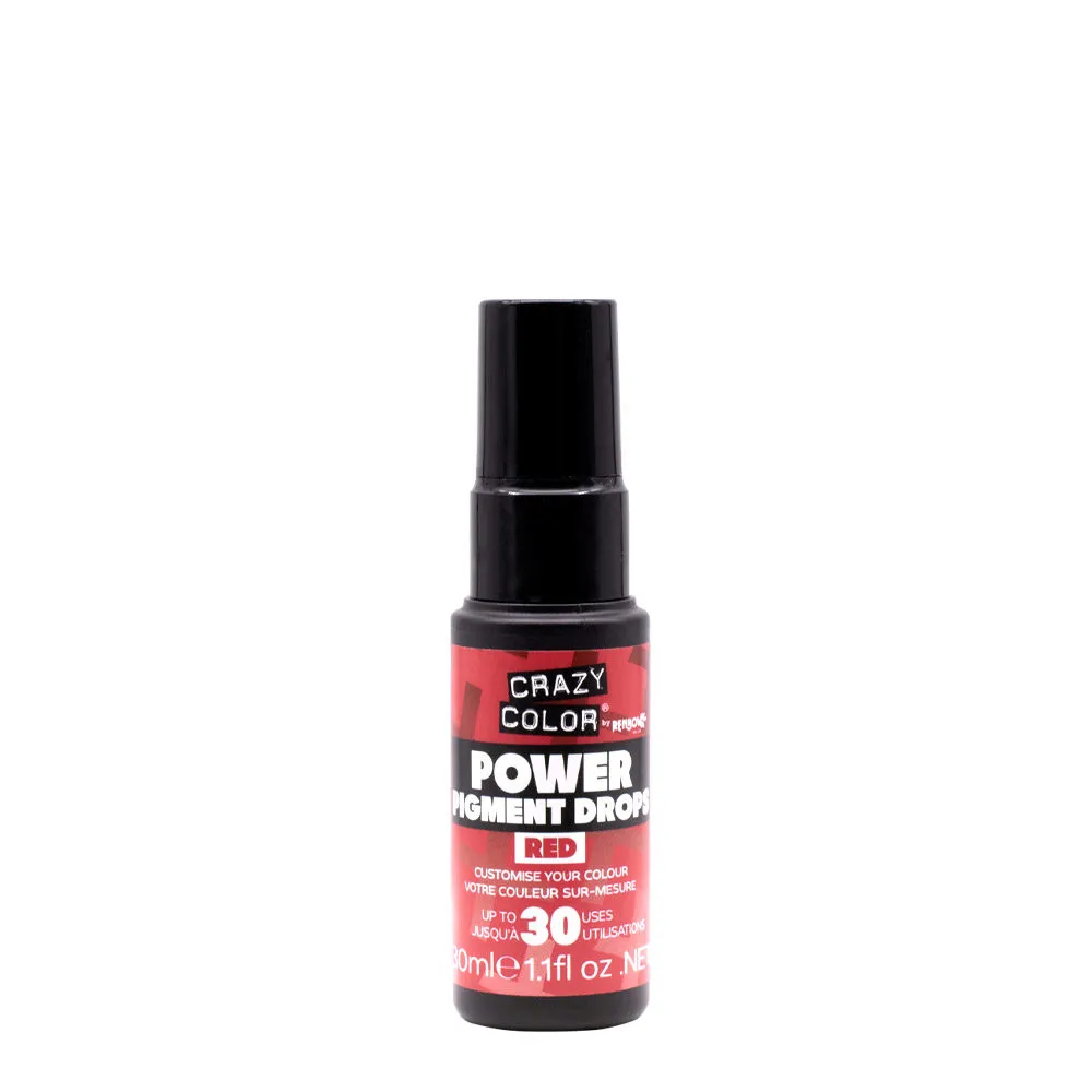 Crazy Color Global Power Pigment Drops Red 30ml - Pigmenttropfen