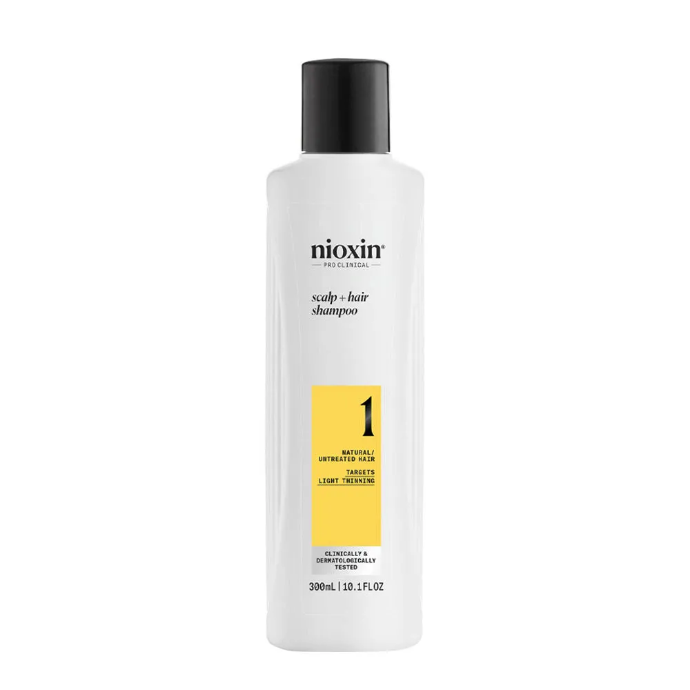 Nioxin Sistema 1 Scalp + Hair Shampoo 300ml - Shampoo für dünner werdendes Naturhaar