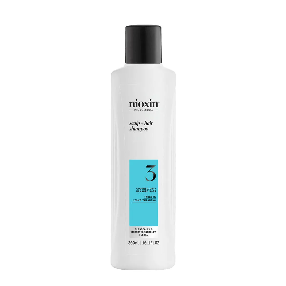 Nioxin Sistema 3 Hair + Scalp Shampoo 300ml - stärkendes Shampoo für strapaziertes Haar