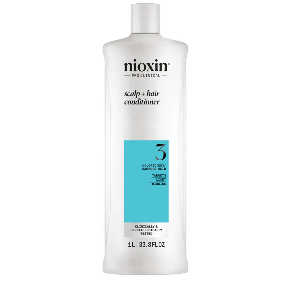 Nioxin Sistema 3 Scalp + Hair Conditioner 1000ml - stärkende Spülung für geschädigtes Haar