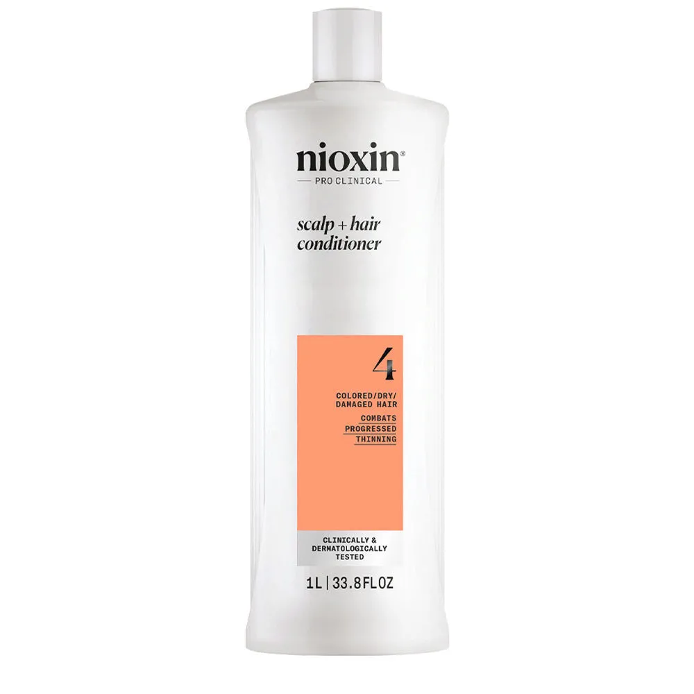 Nioxin Sistema 4 Scalp + Hair Conditioner 1000ml - stärkende Spülung für geschädigtes Haar