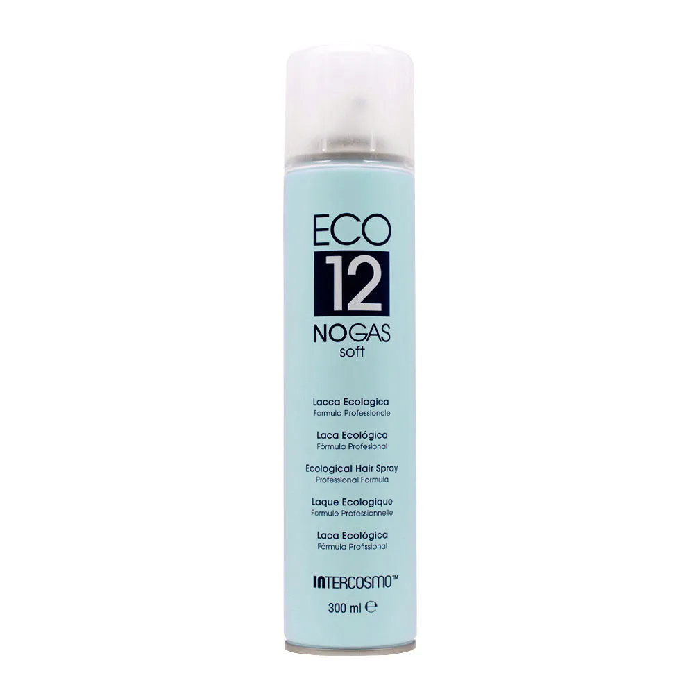 Intercosmo Styling Eco 12 No Gas Soft 300ml - Umweltfreundliches Haarspray mit leichtem Halt