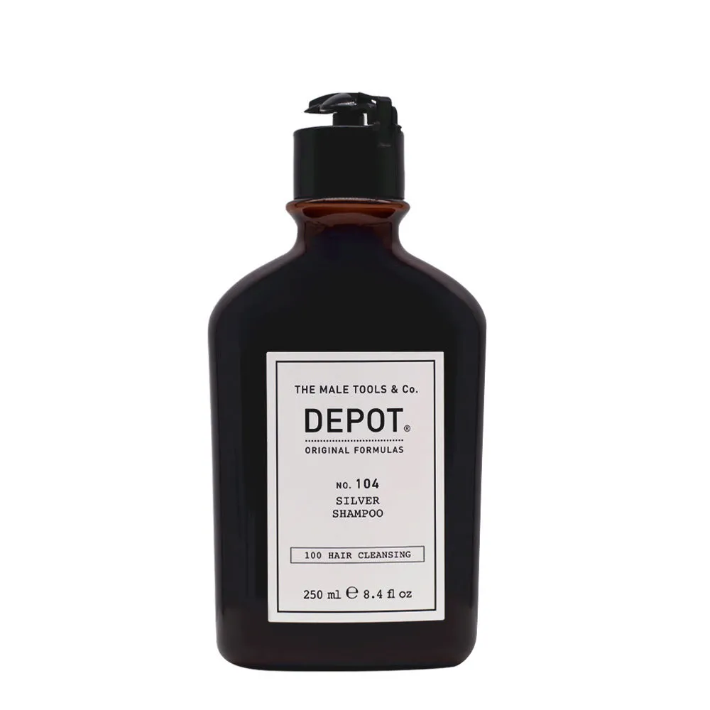 Depot Hair Cleansing No. 104 Silver Shampoo 250ml - Shampoo für blondes, graues und weißes Haar