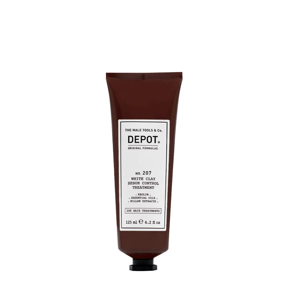 Depot Hair Treatments No.207 White Clay Sebum Control Treatment 125ml - Behandlung mit weißer Tonerde