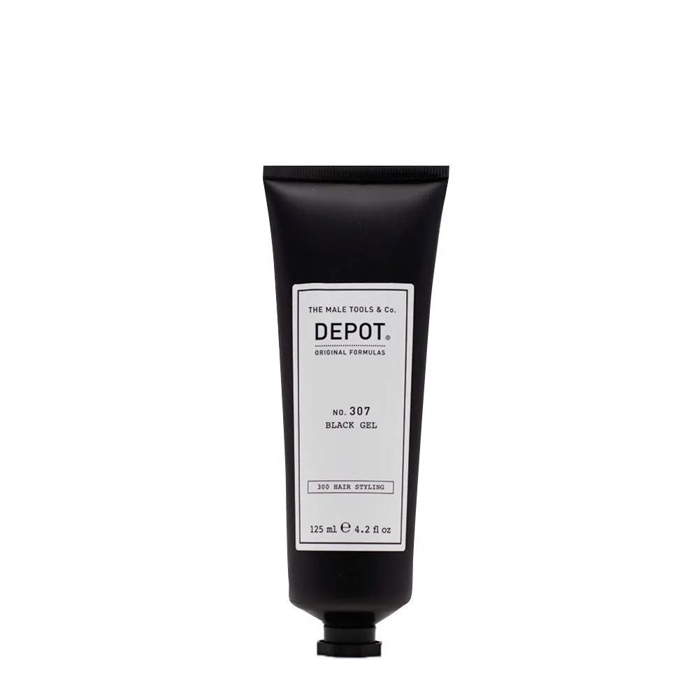 Depot Hair Styling No.307 Black Gel 125ml - schwarzes Styling-Gel