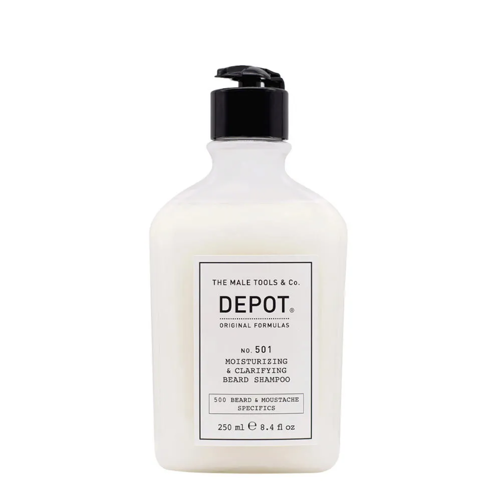 Depot No. 501 Moisturizing & Clarifying Beard Shampoo 250ml - reinigendes Bartshampoo