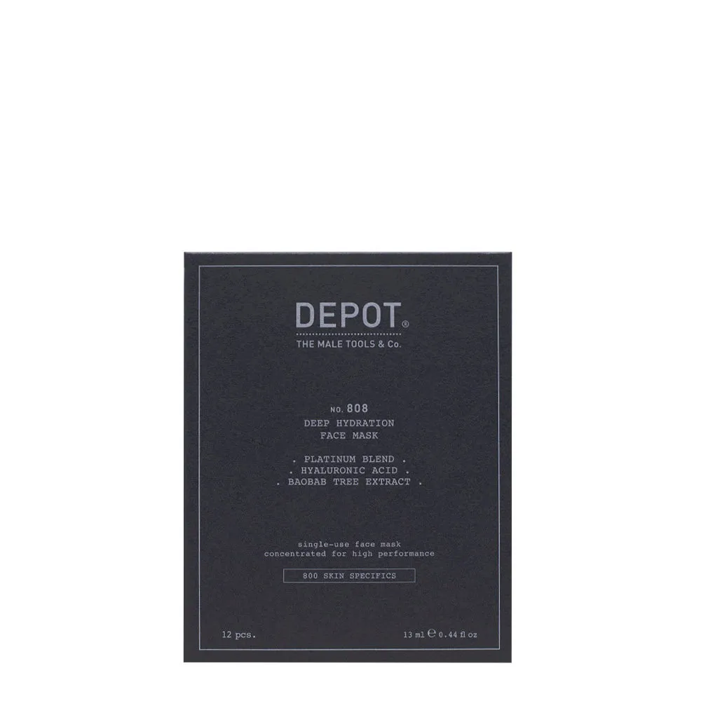 Depot Skin Specifics No.808 Deep Hydration Face Mask 12 pcs - Intensiv nährendes Maskenset
