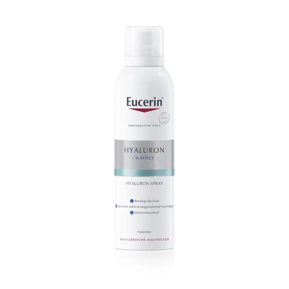 Eucerin® Hyaluron Spray – Erfrischendes Gesichtsspray versorgt die Haut mit Feuchtigkeit und lässt sie strahlen - Jetzt 20% Rabatt mit dem Code "eucerin20"*