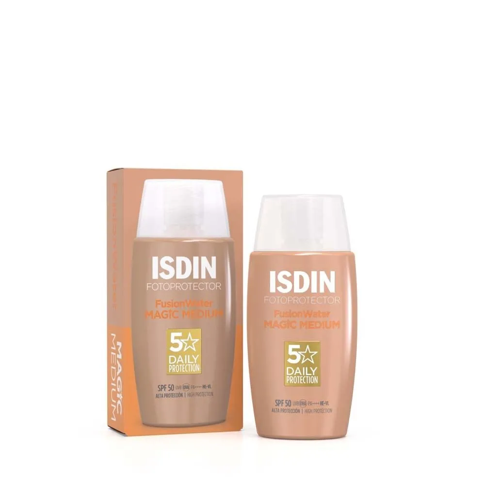 ISDIN Fusion Water Magic Color Medium LSF 50 getönter Sonnenschutz für das Gesicht