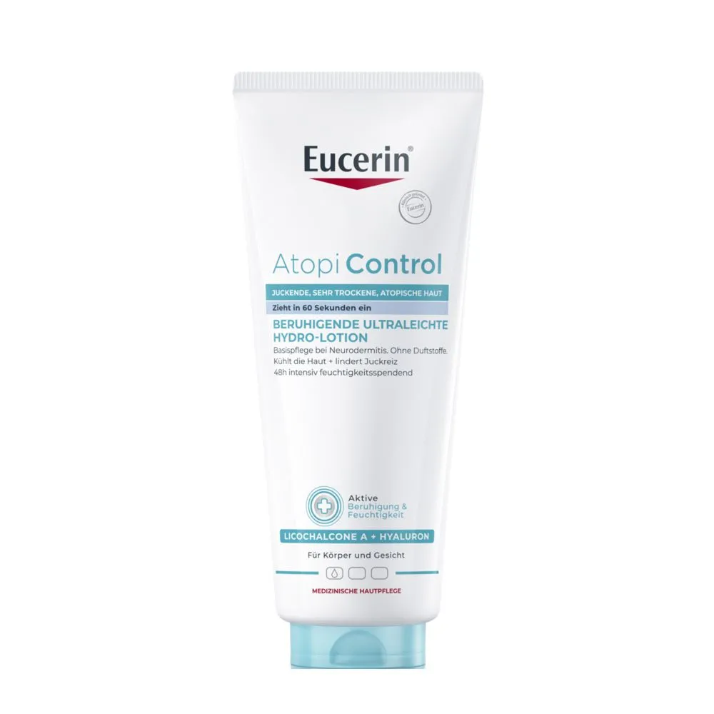 Eucerin® AtopiControl Beruhigende Ultraleichte Hydro-Lotion + Eucerin AtopiControl Hydro Lotion 20ml GRATIS