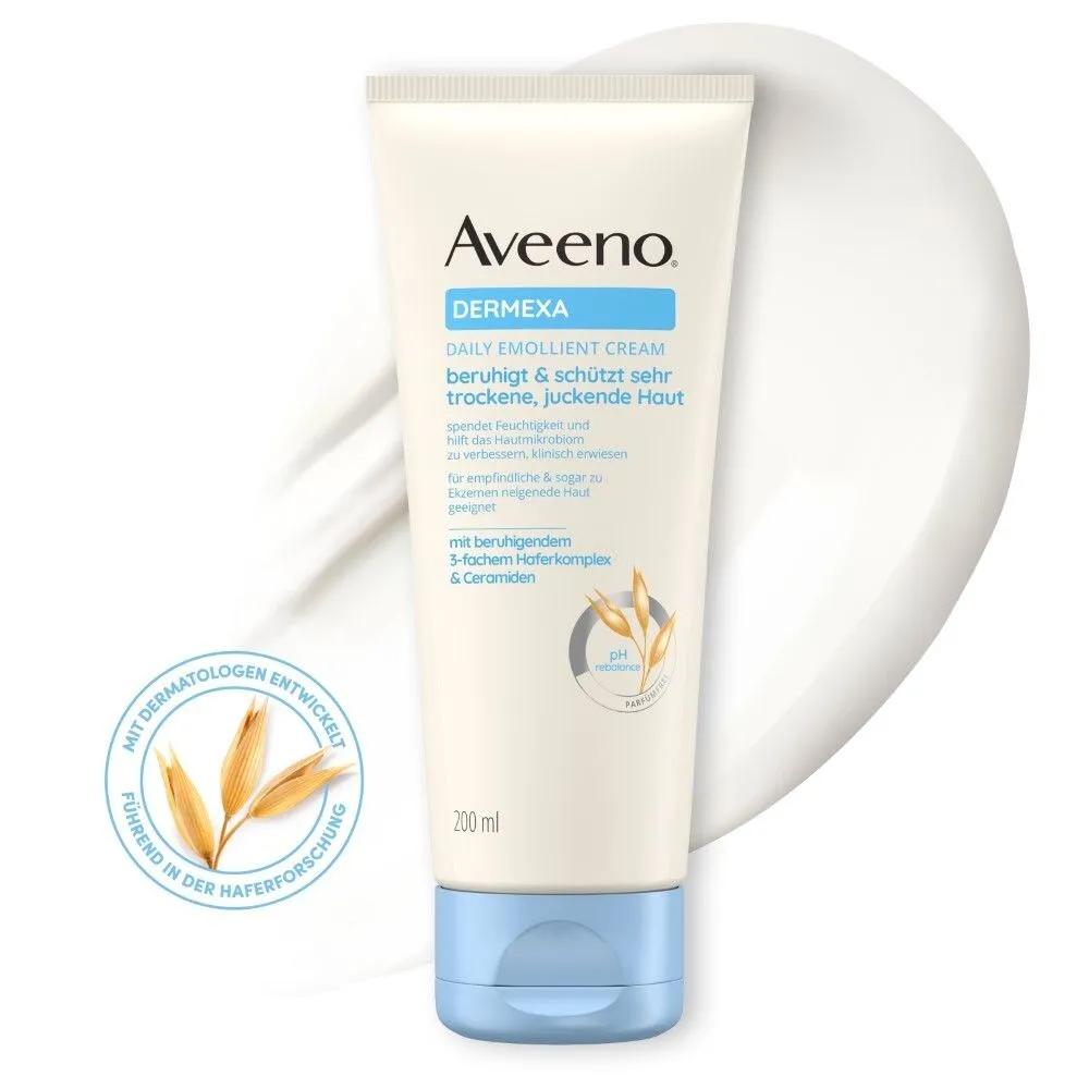 Aveeno® Dermexa Feuchtigkeitsspendende Emollientien Creme für trockene Haut