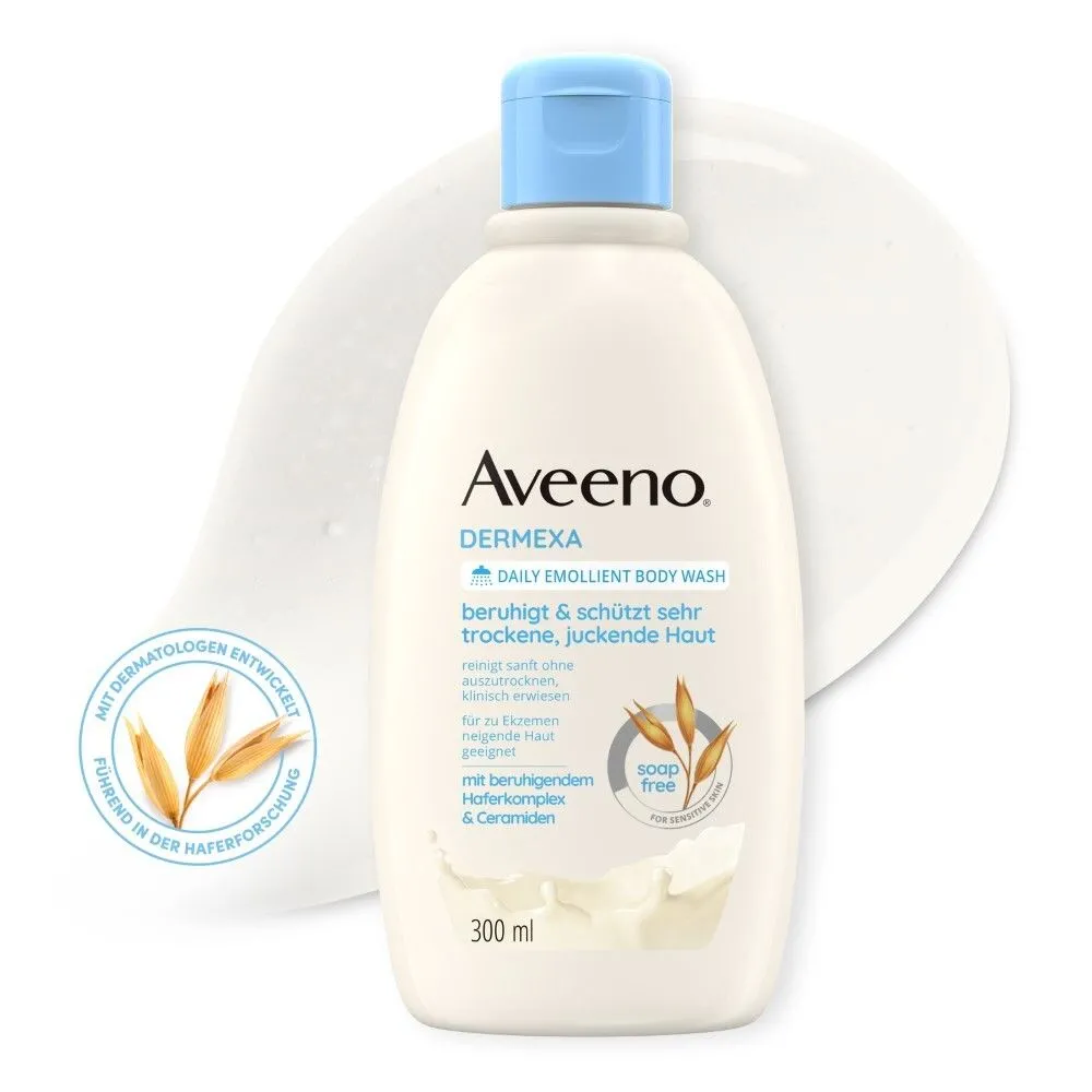 Aveeno® Dermexa vegane Duschcreme mit Haferkomplex für trockene Haut