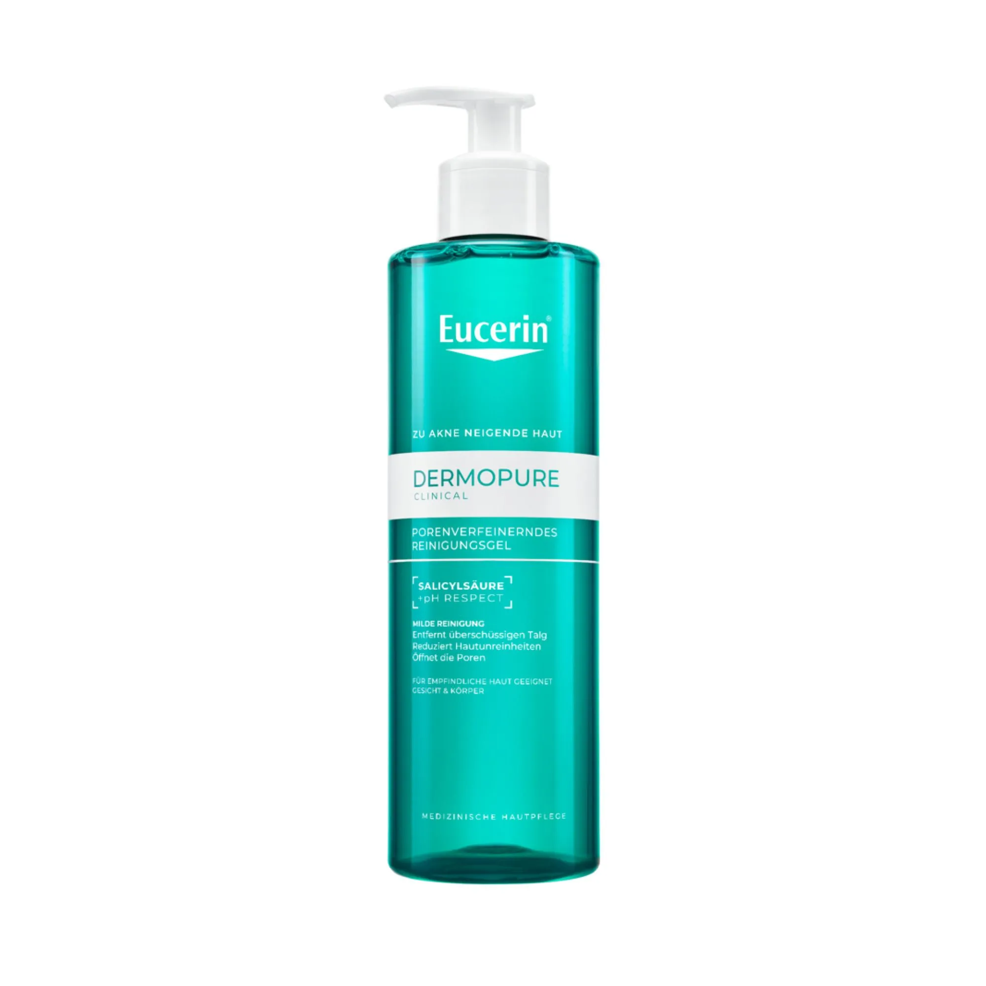 Eucerin® DERMOPURE CLINICAL Porenverfeinerndes Reinigungsgel – BHA Waschgel gegen Hautunreinheiten bei fettiger, unreiner Haut + DermoPure Clinical Porenverf. Reinigungsgel 20ml GRATIS