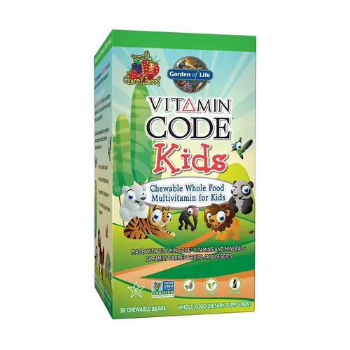 Garden of Life Vitamin Code Kinder kaubare Vollwertkost Multivitamin für Kinder