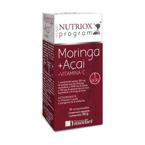 Nutriox Moringa, Açai und Vitamin C.