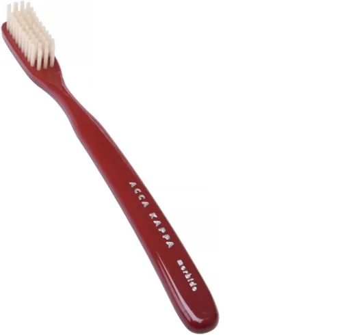 Acca Kappa Tooth Brush Vintage Medium Nylon Bristles Red